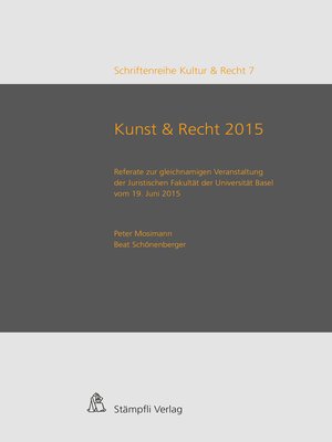 cover image of Kunst & Recht 2015 / Art & Law 2015